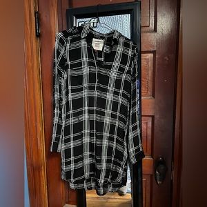 Plaid dress size small